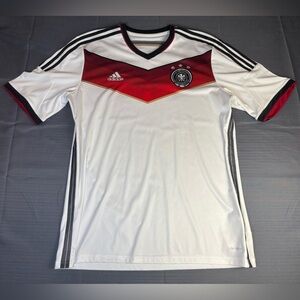 Adidas Germany National Team Home Jersey 2014 World Cup | White Red Black | Men